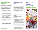 Do You Have Portion Distortion; Strategies For Portion Control