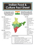 Indian Food and Culture Fact Sheet