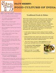Food and Culture Fact Sheet: India by University of New England Applied Nutrition Program