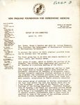 New England Foundation for Osteopathic Medicine Report of Sub-Committee, 1975 April 24 by J. Jerry Rodos D.O.