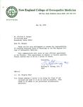 Correspondence, William B. Strong, D.O. to William Bergen, D.O., 1978 May 30