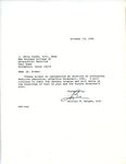 Correspondence, William Bergen, D.O. to J. Jerry Rodos, D.O., 1981 October 13