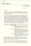 Correspondence, J. Jerry Rodos, D.O. to William Bergen, D.O., 1985 February 2