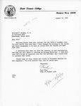 Correspondence, Paul Star, Dean of Student Life to William Bergen, D.O., 1976 August 10