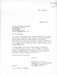 Correspondence, Robert R. Brown, D.O. to Asa S. Knowles, President, Northeastern University, 1975 March 6
