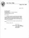 Correspondence, Donald J. MacIntyre, Acting President, Saint Francis College to Richard F. Spavins, Executive Director, New England Foundation for Osteopathic Medicine, 1975 March 27