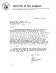 Correspondence, Jack S. Ketchum, President, University of New England to William F. Bergen, D.O., 1983 December 16