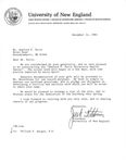 Correspondence, Jack S. Ketchum, President, University of New England to Sanford F. Petts, 1983 December 14