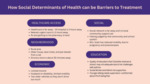 Social Determinants of Health as Barriers to Treatment by Truddie Reif, Mackenzie Hitch, and Kathryn McEachen