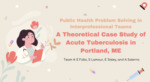 A Theoretical Case Study of Acute Tuberculosis in Portland, ME by Evan Sisley, Emily Follo, Sendy Lamour, and ava Salerno