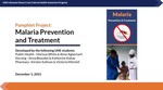 Service Learning: Pamphlet Project - Malaria Prevention And Treatment by Rene Agbortarh, Anna Beaudet, Katherine Kukay, Victoria Mitchell, Kirsten Sullivan, and Marissa White