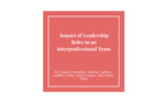 Impact of Leadership Roles in an Interprofessional Team by Lindsey Beaulieu, Marisa Carbone, Caitlin Coates, Karen Gagne, and Amber Haas