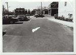 Hospital parking lot looking toward Bartlett Avenue. Mogan wing on right, April 1981 by Cranston General Hospital