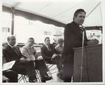 Mr. McSweeney from Department of Health at groundbreaking Services by Cranston General Hospital