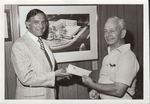 Cyril Lievesley Presenting a Check to Mr. Elliot E. Benadon by Cranston General Hospital