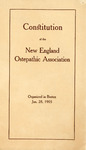 New England Osteopathic Association: Constitution by New England Osteopathic Association