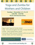 Yoga Zumba Program Flyer: English Language