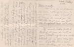Letter from Mollie Lee Clifford to daughter Margaret (