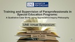 Training And Supervision Of Paraprofessionals In Special Education Programs: A Qualitative Case Study