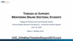 Threads Of Support: Mentoring Online Doctoral Students by Debra Lynn Welkley