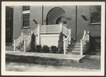 McArthur Gymnasium Entrance with Lights, Westbrook Junior College, Mid 20th Century