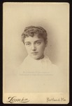 Alice Everett Hawkes, Westbrook Seminary, ca.1887 by Lamson