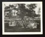 Students Seated on the Green, Westbrook Junior College, 1934-35 by Kahill Photo Studios