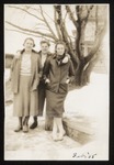 Three Westbrook Junior College Students, Feb 1935 by Frances Savage Taylor