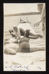 Sunbathing Westbrook Junior College Students, Senior Faculty Outing, 1936 by Frances Savage Taylor