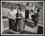 Five Westbrook Junior College Students Reading Mail, June 1954 by William M. Rittase