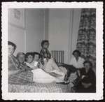 Seven Students in Their PJ's, Westbrook Junior College, 1955