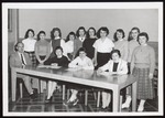 The Margray Newspaper Team, Westbrook Junior College, 1957 by Wendell White Studio