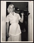 Work Study Waitress, Inger Ericcson, Alexander Hall Dining Room, Westbrook Junior College, 1960
