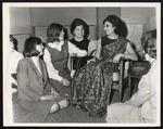 Dining-In-College Program Speaker Meets Interested Students, Westbrook Junior College, 1965