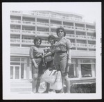 Three Students at Hotel in Bermuda, Westbrook Junior College, 1962