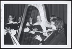 Harpist and Chorus, Westbrook College, May 1972