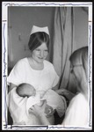 Nursing Student with Infant and Mother, Westbrook College, 1970s