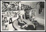 Student Lounges in a Papasan Chair, Westbrook College, 1987