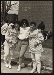 Three Students In Front of Linnell Hall, Westbrook College, Circa 1987