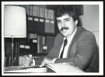Non-Traditional Student, Bob, Studying in the Library, Westbrook College, 1980s